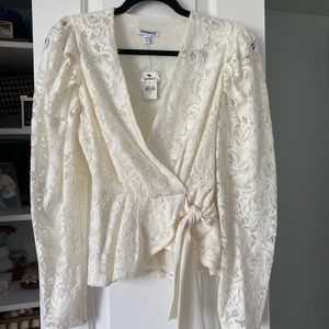 Express lace top, never worn, with tags